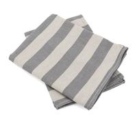 Lot de 2 torchons de cuisine toile 50x70 cm coton PAT gris