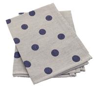 Lot de 2 torchons de cuisine toile 50x70 cm coton SPOT bleu