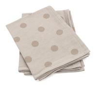 Lot de 2 torchons de cuisine toile 50x70 cm coton SPOT marron