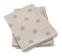 Lot de 2 torchons de cuisine toile 50x70 cm coton SPOT marron