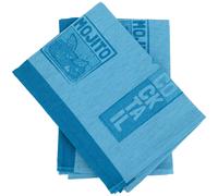 Lot de 2 torchons de cuisine toile DRINK 50x70 cm bleu