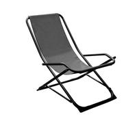 Lot de 2 transats pliant acier et toile - Pendulaire