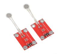 Lot de 2 transducteurs de pression flexibles FSR402 compatibles avec mesure de force électronique DIY Capteur de résistance précis (blanc)