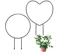 Lot de 2 treillis en métal pour plantes d'intérieur