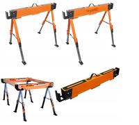 Lot de 2 tréteaux pliables Tréteau d'atelier Tréteau à scier Équipement d'atelier