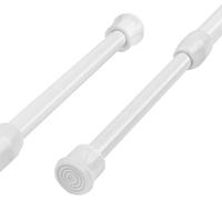 Lot de 2 tringle rideau sans percage de 40 à 70 cm, antidérapantes et antirouille, pour rideaux, sans perçage, tringle rideau extensible pour salle de bain, rideau de douche, portant à vêtements
