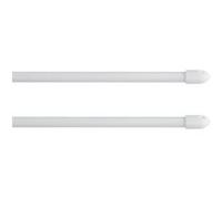 Lot de 2 Tringles Extensibles "Kepa" 80-110cm Blanc Blanc G