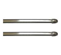 Lot de 2 Tringles Extensibles "Safi" 80-110cm Argent Argent G
