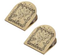 Lot de 2 trombones en métal antiques pour marque-pages, scrapbooking, roman, journal, planificateur, bloc-notes, notes rétro