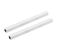 Lot de 2 tubes carrés en aluminium 6063, 20 mm x 20 mm x 1,2 mm, épaisseur de paroi 300 mm de longueur, tube droit sans couture