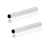 Lot de 2 tubes en aluminium 6063 de 16 mm de diamètre extérieur x 14 mm de diamètre intérieur 1,0 mm d'épaisseur de 150 mm de long, tubes droits sans couture