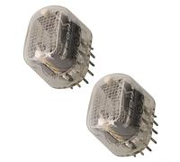 Lot de 2 tubes IN-12 Nixie pour kit d'horloge, tubes à affichage numérique néon rétro, 18 x 12 mm, compatibles avec IN12 IN-12A IN-12B