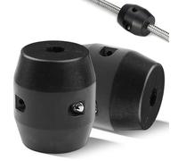 Lot de 2 Tuyau Robinet Cuisine Contrepoids, 300g Boule de Poids pour Douchette Cuisine Salle de Bain Compatible avec la Plupart des Tuyaux (Noir)