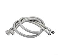 Lot de 2 tuyaux d'arrosage flexibles en acier inoxydable 304 pour mitigeur d'évier - Étanche pour tube d'alimentation tressé avec extrémité de robinet de 10 mm, longueur 80 cm (60 cm)