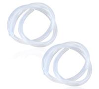 Lot de 2 tuyaux de carburant en silicone flexible de 1 m - En PVC transparent - Épaisseur de paroi : 1 mm - Résistant à la chaleur - Tuyau à essence - Tuyau à air (6 mm x 8 mm)