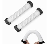 Lot de 2 tuyaux de rechange 11763 pour pompes de filtre à sable Intex et systèmes d'eau salée, Ø 38 mm, tuyau de raccordement de 25 cm, blanc