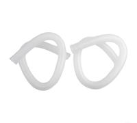 Lot de 2 tuyaux de rechange de pompe de piscine de 3,2 cm pour piscines hors sol - Tuyau flexible en PVC de 99,1 cm de long - pour filtres à cartouche Krystal Clear (blanc)