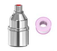 Lot de 2 valves à flotteur d'eau en acier inoxydable, contrôleur de niveau automatique pour régulation des réservoirs, pour piscine, bétail, abreuvoirs, systèmes d'eau de pluie (DN15)