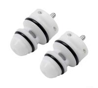 Lot de 2 valves de déclenchement pour cloueuse maximale Rn46 Rn45 N60 Bt35 Bt50 Cn8 Remplace l'agrafeuse à air Tva6 Tva1 Pièce de réparation en plastique blanc et métal