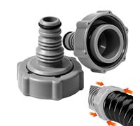 Lot de 2 valves de vidange P6H1419 - Adaptateur de tuyau pour piscine - Adaptateur de drainage pour vidange de l'eau - Compatible avec tuyau de piscine - Accessoires de piscine
