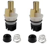 Lot de 2 valves en laiton pour tige - Robinets à deux poignées - Valve en | Siège en caoutchouc inclus, étanchéité parfaite, empêche les gouttes, compatible RP4993, réparation rapide pour les maisons