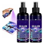 Lot de 2 vaporisateurs de peinture diamant 200 ml | Mastic de finition brillante à séchage rapide pour diamant A-rt, revêtement de protection transparent pour sécuriser les