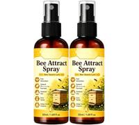 Lot de 2 vaporisateurs naturels d'attraction pour abeilles, pour jardin, ruches, fleurs et arbres fruitiers, application facile, extrait de plante doux (2 pièces, 50 ml)