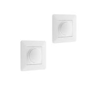 - Lot de 2 variateurs rotatifs compatibles LED - Blanc - Artezo