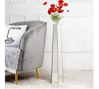 Lot de 2 Vase Décoratif en Verre - Grand Vase à Poser au Sol 77cm - Pour Fleurs Sèches et Artificielles, Décoration Maison Salon