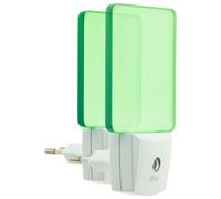 - Lot de 2 veilleuses crépusculaires automatique - vert