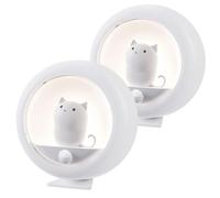 Lot De 2 Veilleuses Led Rechargeables Induction - Automatique Bébé Mignon - Enfant