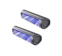Lot de 2 ventilateurs muraux sans perçage,Aiorber avec refroidissement par turbine, ultra-silencieux, 3 vitesses, 2 crochets offerts, adaptés à la