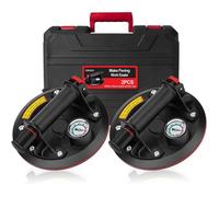 Lot de 2 Ventouse Vitre Professionnelle,Vide Ventouse en verre pour Transport et Déménagement de Vitre, Carrelage, Plaques & Sols