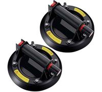 Lot de 2 Ventouse Vitre Professionnelle,Vide Ventouse en verre pour Transport et Déménagement de Vitre,Carrelage,Baie vitrée,etc