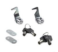 Lot de 2 verrous à came tubulaire de 1,6 cm avec clés en alliage de zinc pour boîtes à outils, armoires, tiroirs et coffres utilitaires