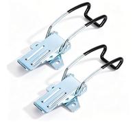 Lot de 2 verrous fixation en fer zingué, fermoir réglable à levier pour aspirateur industriel et boîte outils