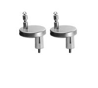 Lot de 2 vis de charnière de couvercle de toilette en acier inoxydable | Boulons avec écrous de puits pour toilettes suspendues au mur et au mur, charnières fixes supérieures