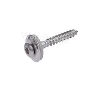Lot de 2 vis étanches en acier inoxydable V2A, avec rondelle d'étanchéité EPDM D15 mm TX20 Torx DIN 7995 ISO 3506 (4,5 x 35 mm, 100)