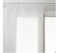 Lot de 2 voilages ""Anissa"" blanc 60x160cm - Atmosphera Créateur d'intérieur