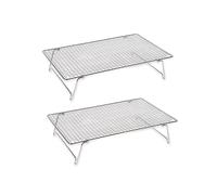 Lot de 2 volettes rectangulaires en inox 43 x 28 cm Mathon