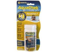 Lot de 2 X 50 bandelettes d'analyse pour piscine ou spa - 7 en 1 - Aquachek Blanc G