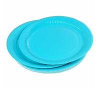 Lot de 20 Assiettes en Carton ""Vitamine"" 23cm Bleu