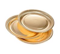 Lot de 20 Assiettes en Carton ""Vitamine"" 23cm Or