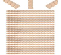 Lot de 20 baguettes décoratives en bois de 8 m pour meubles, moulures murales décoratives, profilés en bois, profilés décoratifs, profilés décoratifs, pour porte, mur, table, armoire