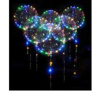 Lot de 20 ballons d'anniversaire à hélium, ballons LED colorés et lumineux pour décoration de fête et de mariage Label