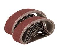 Lot de 20 bandes abrasives pour mini ponceuse à bande 330 x 30 mm grain 120/320/600/800/1000 en oxyde d'aluminium