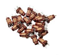 Lot de 20 bobines d'accélérateur RF réglables 12T 0,6-1,7 uH noyau en | Plastic & Copper, 12T Coils, 25-100MHz for frequency, For Computers, Audio, Fax Machines, Rust-resistant