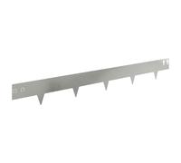 Lot de 20 bordures de gazon 100 x 12 cm en acier argenté | Flexible, résistant aux intempéries, peinture en poudre, pour jardin et allées