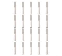 Lot de 20 bornes invisibles pour câble de 1/8", raccord d'ancrage caché en acier inoxydable T316 avec taille de 3,8 cm, kit de matériel argenté pour terrasse, escalier et systèmes de balustrade de