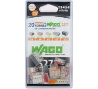 Lot de 20 Bornes WAGO Automatiques (6 bornes 2 entrées,6 bornes 3 entrées,3 bornes 4 entrées,3 bornes 5 entrées,2 bornes 8 entrées)